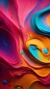 Colorful Paint Oppo K9 Wallpaper