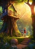 Tree House Unnecto Drone Wallpaper