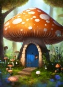 Mushroom House BLU G61s Wallpaper