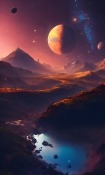 Abstract Planet HTC P3350 Wallpaper