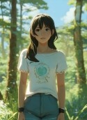 Cute Anime Girl Realme 8 5G Wallpaper