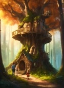 Tree House HTC Wildfire E1 plus Wallpaper