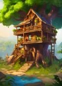 Tree House Realme C12 Wallpaper