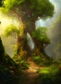 Green Tree Honor Magic4 Pro Wallpaper