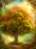 Colorful Tree HTC U20 5G Wallpaper