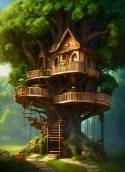 Tree House Vivo X30 Wallpaper