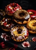 Donuts HTC U11 Eyes Wallpaper