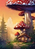 Mushroom House Realme GT 5G Wallpaper
