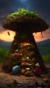 Mushroom House Xiaomi Poco F4 GT Wallpaper