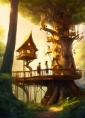 Tree House Sony Xperia 1 V Wallpaper
