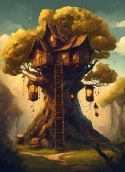 Tree House Realme X2 Pro Wallpaper