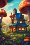 Mushroom House Oppo Find X6 Wallpaper