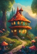 Mushroom House Vivo Z5 Wallpaper