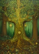 Magical Tree Micromax A111 Canvas Doodle Wallpaper