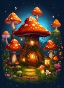 Mushroom House Infinix Hot 40i Wallpaper