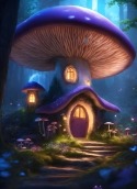 Beautiful Mushroom House BQ Aquaris X Pro Wallpaper