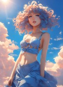Beautiful Anim Girl Samsung Galaxy A80 Wallpaper