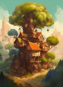 Tree House Vivo Pad3 Wallpaper