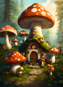 Mushroom Village Realme 7 5G Wallpaper