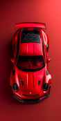 Red Car Tecno Megapad Wallpaper