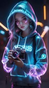 Cute Gamer Girl  Mobile Phone Wallpaper