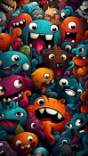 Cute Monsters Nokia 2760 Flip Wallpaper