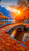 Autumn Garden Realme 10 Wallpaper