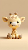 Baby Giraffe Realme V13 5G Wallpaper