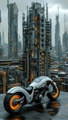 Futuristic Bike Samsung G3812B Galaxy S3 Slim Wallpaper