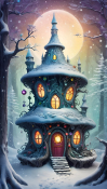 Snow House Micromax A76 Wallpaper