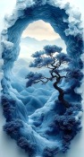 Tree On Clouds Vivo iQOO Z6x Wallpaper